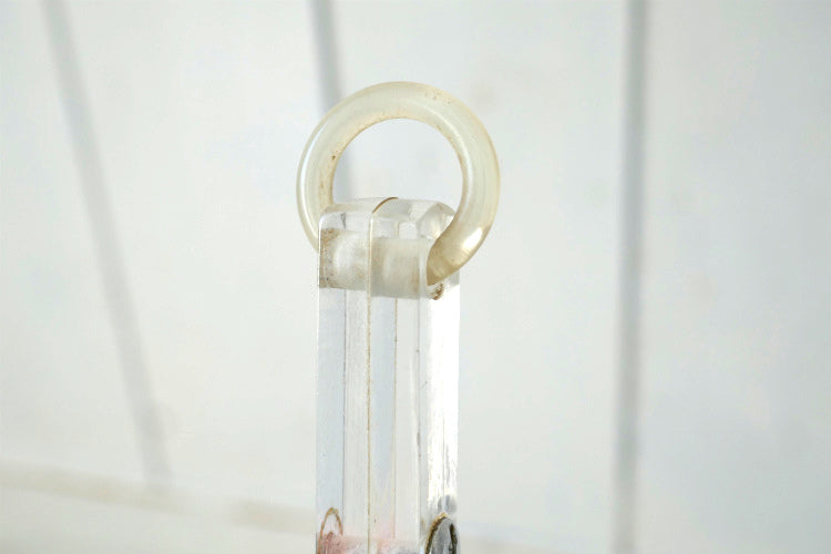 ミッドセンチュリー クリア 両面 50's ヴィンテージ ハンドミラー 手鏡 鏡 USA