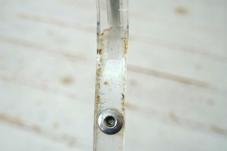 ミッドセンチュリー クリア 両面 50's ヴィンテージ ハンドミラー 手鏡 鏡 USA