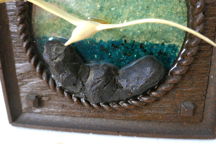 空飛ぶカモメ 3D 立体 樹脂製 ミッドセンチュリー 70's ヴィンテージ ウォールデコ アート 壁飾り USA