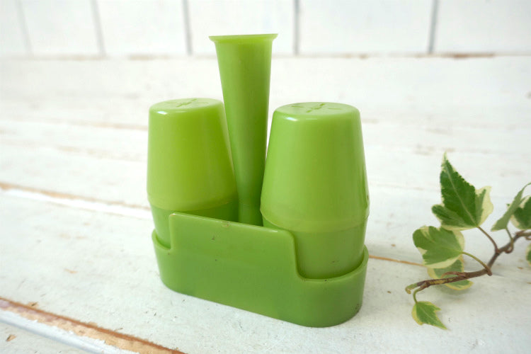 MOBERG'S TEXACO テキサコ アドバタイジング ヴィンテージ ソルト&ペッパー 爪楊枝ホルダー付き USA