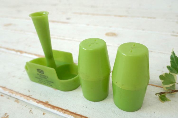 MOBERG'S TEXACO テキサコ アドバタイジング ヴィンテージ ソルト&ペッパー 爪楊枝ホルダー付き USA