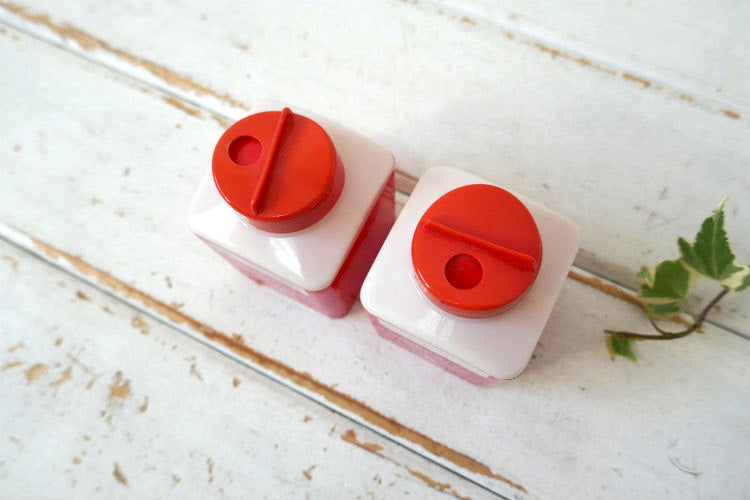 Panama Oil Co Mobil gas モービルオイル アドバタイジング ヴィンテージ ソルト&ペッパー シェーカー USA