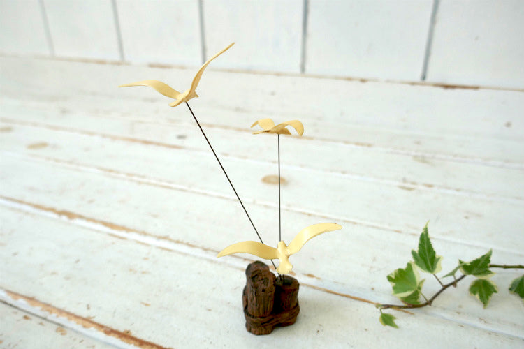 空飛ぶカモメ ミッドセンチュリー 70's ヴィンテージ アート オーナメント インテリア 置き物 USA