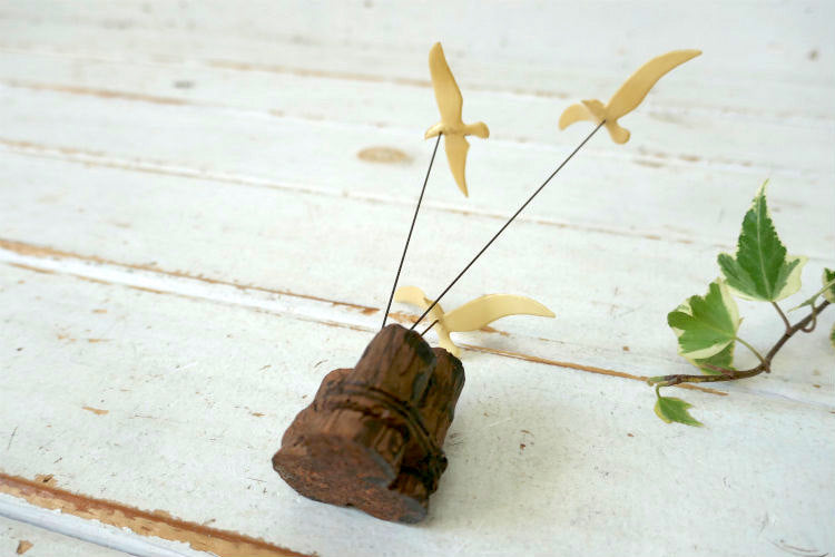 空飛ぶカモメ ミッドセンチュリー 70's ヴィンテージ アート オーナメント インテリア 置き物 USA