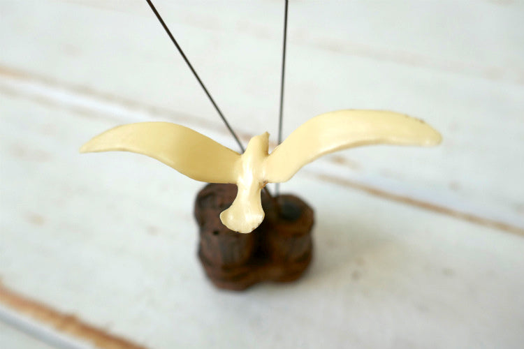 空飛ぶカモメ ミッドセンチュリー 70's ヴィンテージ アート オーナメント インテリア 置き物 USA