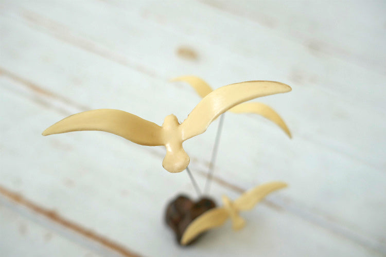 空飛ぶカモメ ミッドセンチュリー 70's ヴィンテージ アート オーナメント インテリア 置き物 USA