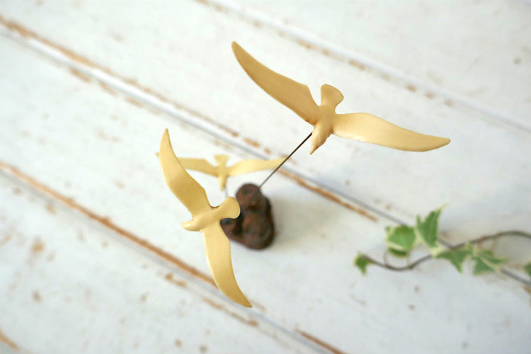 空飛ぶカモメ ミッドセンチュリー 70's ヴィンテージ アート オーナメント インテリア 置き物 USA