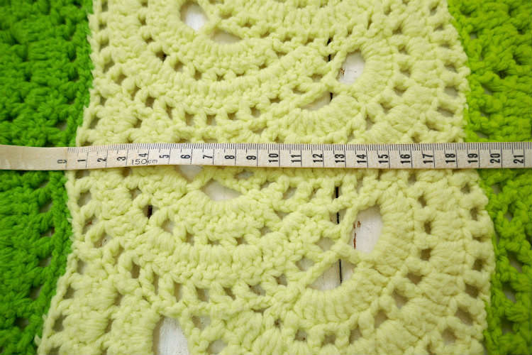 レトロポップ 半円形 模様編み 手編み ニット フリンジ付き ヴィンテージ ブランケット グラニーブランケット ひざ掛け 大判 USA