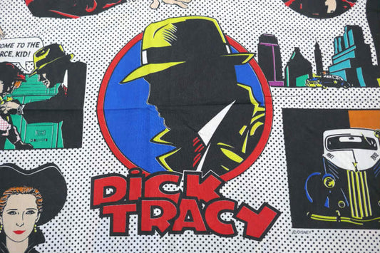 ディックトレイシー DICK TRACY アメリカンコミック アメコミ ヴィンテージ ユーズドシーツ ベッドシーツ(フラットタイプ) USA