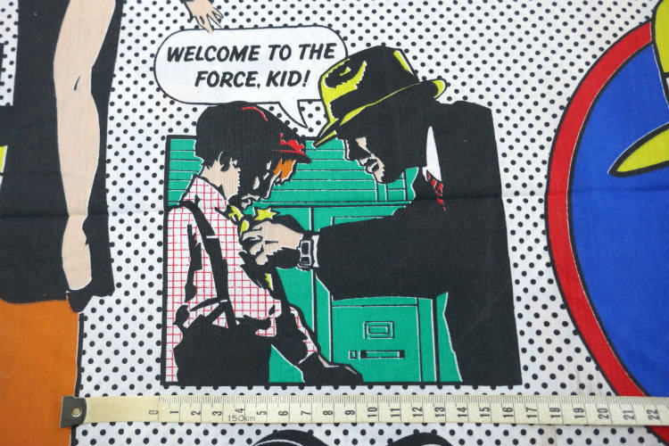 ディックトレイシー DICK TRACY アメリカンコミック アメコミ ヴィンテージ ユーズドシーツ ベッドシーツ(フラットタイプ) USA