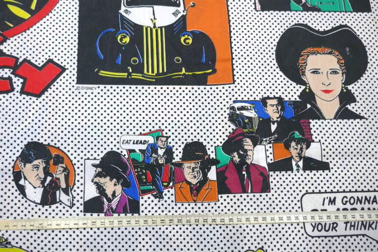 ディックトレイシー DICK TRACY アメリカンコミック アメコミ ヴィンテージ ユーズドシーツ ベッドシーツ(フラットタイプ) USA