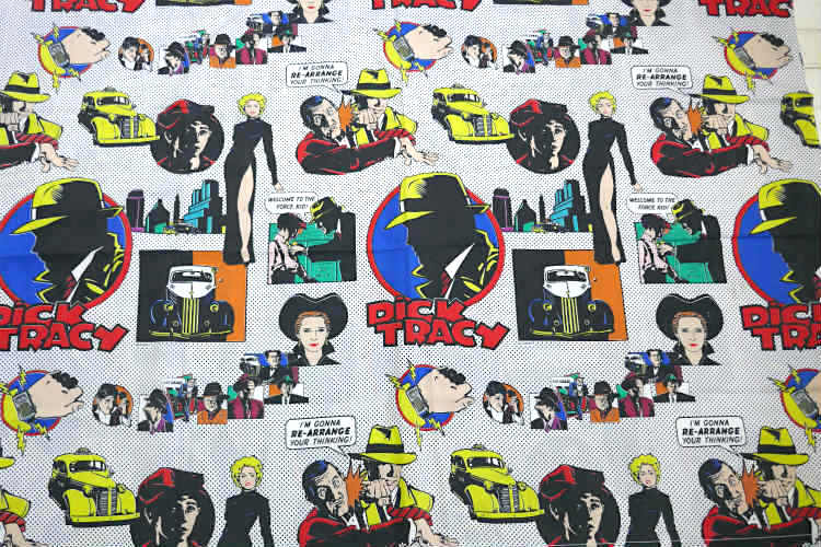 ディックトレイシー DICK TRACY アメリカンコミック アメコミ ヴィンテージ ユーズドシーツ ベッドシーツ(フラットタイプ) USA
