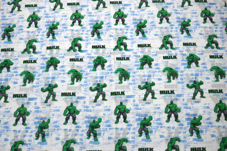 HALK ハルク スーパーヒーロー アメコミ キャラクター ユーズドシーツ ベッドシーツ(フラットタイプ)