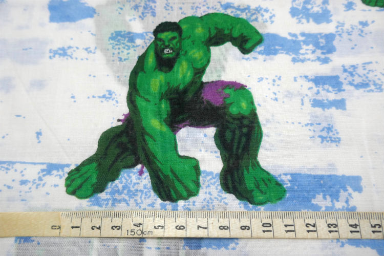 HALK ハルク スーパーヒーロー アメコミ キャラクター ユーズドシーツ ベッドシーツ(フラットタイプ)