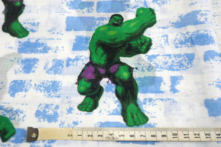 HALK ハルク スーパーヒーロー アメコミ キャラクター ユーズドシーツ ベッドシーツ(フラットタイプ)