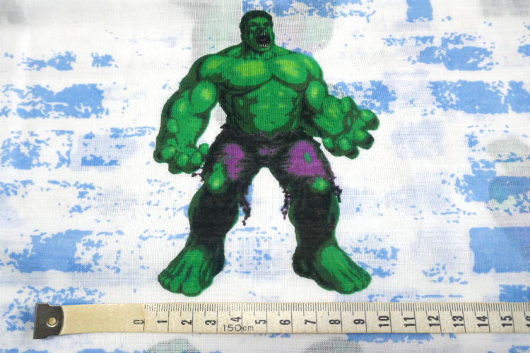 HALK ハルク スーパーヒーロー アメコミ キャラクター ユーズドシーツ ベッドシーツ(フラットタイプ)