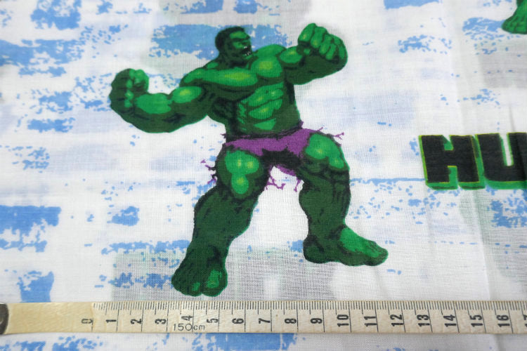 HALK ハルク スーパーヒーロー アメコミ キャラクター ユーズドシーツ ベッドシーツ(フラットタイプ)