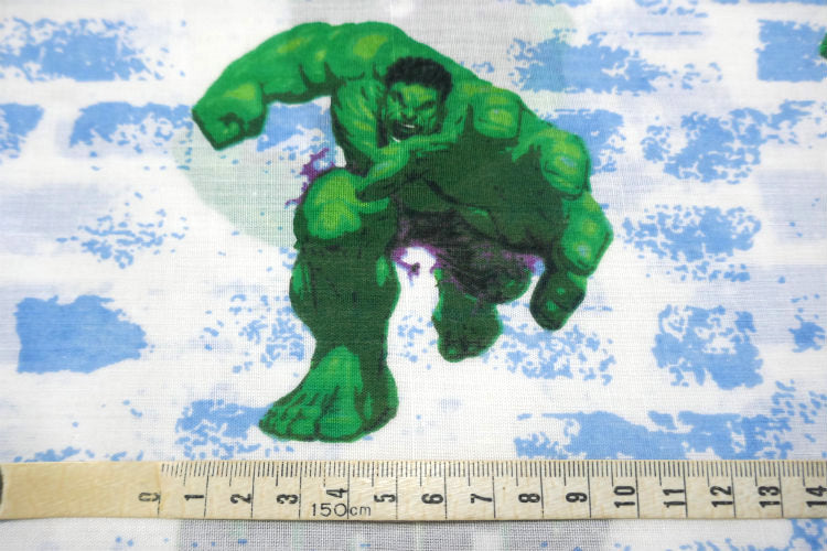 HALK ハルク スーパーヒーロー アメコミ キャラクター ユーズドシーツ ベッドシーツ(フラットタイプ)