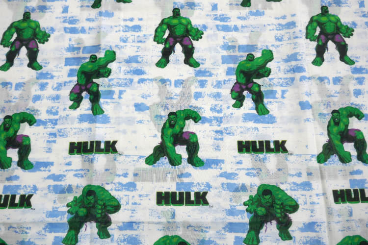 HALK ハルク スーパーヒーロー アメコミ キャラクター ユーズドシーツ ベッドシーツ(フラットタイプ)