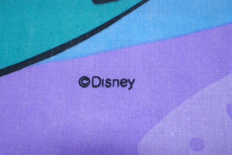 リトルマーメイド アリエル セバスチャン フランダー 大柄 ヴィンテージ ユーズドシーツ ベッドシーツ(フラットタイプ) USA 美品