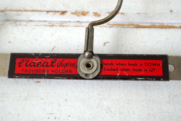L' Ideal junior ベルギー Parmentier社 メタル製 伸縮式 60's ヴィンテージ パンツハンガー ハンガー