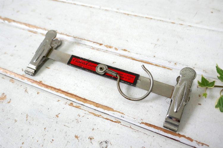 L' Ideal junior ベルギー Parmentier社 メタル製 伸縮式 60's ヴィンテージ パンツハンガー ハンガー