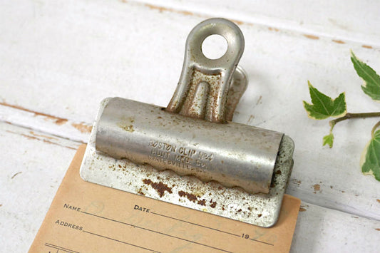 BOSTON CLIP No.4  Hunt Mfg メタル製 ヴィンテージ クリップ ペーパークリップ ステーショナリー USA