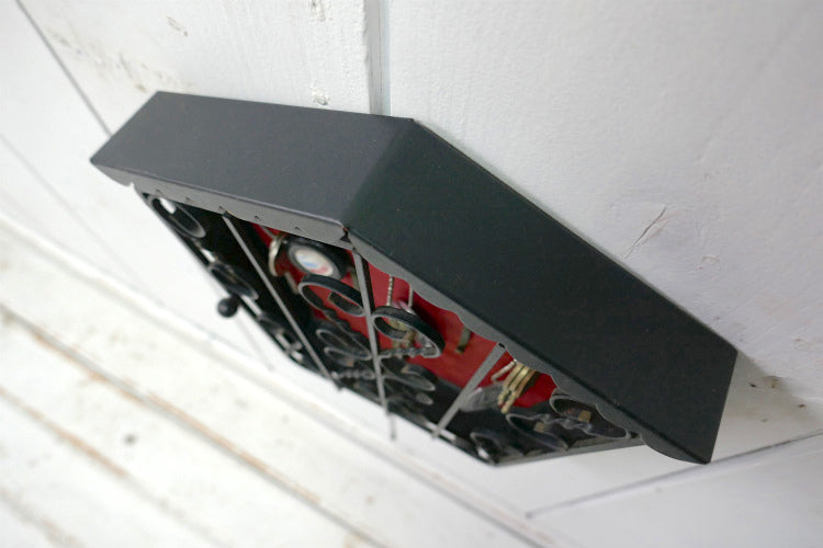 ミッドセンチュリー レトロ 家型 メタル製 壁掛け 60's ヴィンテージ キーフック キーラック 鍵掛けフック キーストレージ USA