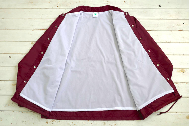First Trip Surf All Day ファーストトリップ カレッジロゴ コーチジャケット バーガンディ オリジナル 裏地付 Lサイズ