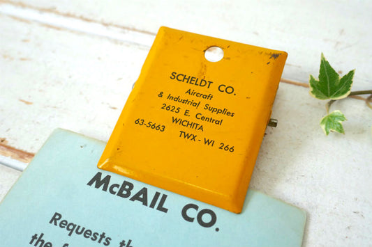 ASSOCIATED インダストリアル SCHELDT CO 航空機 ヴィンテージクリップ USA ステーショナリー