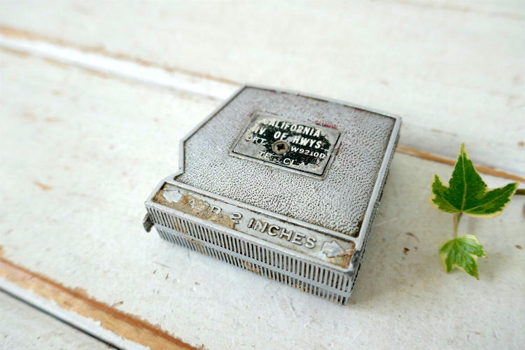 LUFKIN×カリフォルニア州高速道路局 インダストリアル ヴィンテージ メジャーテープ 巻尺 USA