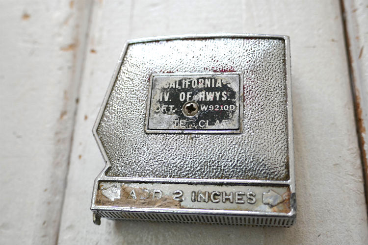 LUFKIN×カリフォルニア州高速道路局 インダストリアル ヴィンテージ メジャーテープ 巻尺 USA