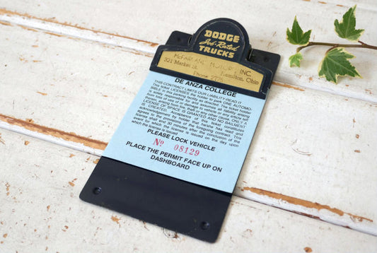 DODGE job Rated TRUCKS McFAR ANC MOTORS アメ車 トラック アドバタイジング ヴィンテージ クリップボード バインダー