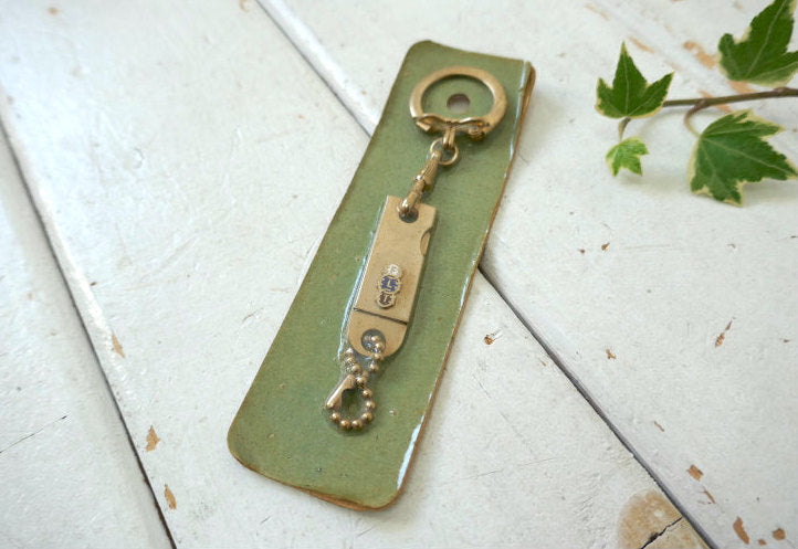 オッドフェローズ FLT 秘密結社 デッドストック ヴィンテージ チェーン付き キーホルダー 友愛 Friendship 博愛 Love 真実 Truth