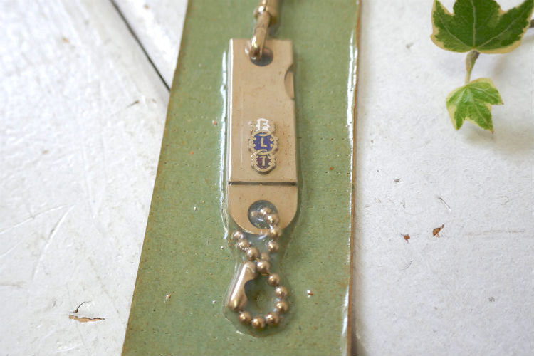 オッドフェローズ FLT 秘密結社 デッドストック ヴィンテージ チェーン付き キーホルダー 友愛 Friendship 博愛 Love 真実 Truth