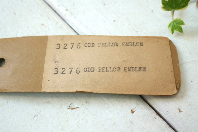 オッドフェローズ FLT 秘密結社 デッドストック ヴィンテージ チェーン付き キーホルダー 友愛 Friendship 博愛 Love 真実 Truth