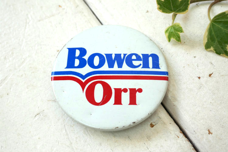 ロバート・D・オール Bowen Orr アメリカ政治家 共和党員 ヴィンテージ 缶バッジ USA ファッション アクセサリー