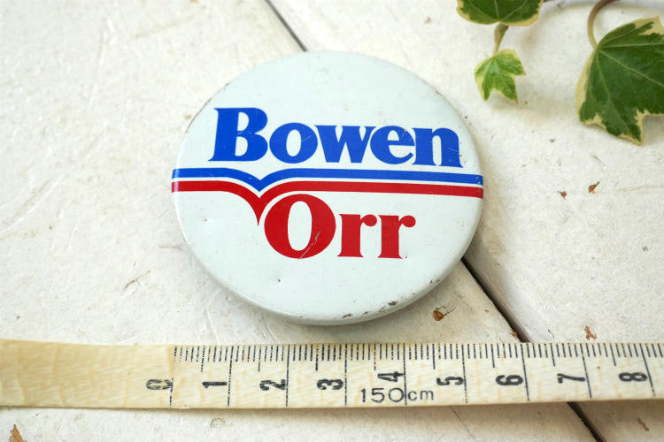 ロバート・D・オール Bowen Orr アメリカ政治家 共和党員 ヴィンテージ 缶バッジ USA ファッション アクセサリー
