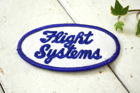 Flight Systems フライトシステム ヴィンテージ ワッペン 刺繍 USA 航空機 ミリタリー