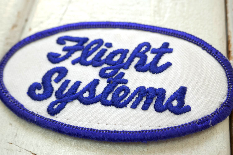Flight Systems フライトシステム ヴィンテージ ワッペン 刺繍 USA 航空機 ミリタリー