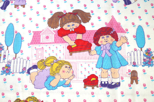 キャベツ畑人形 メルヘン キャラクター 80’s ヴィンテージ ユーズドシーツ ベッドシーツ(フラットタイプ) USA