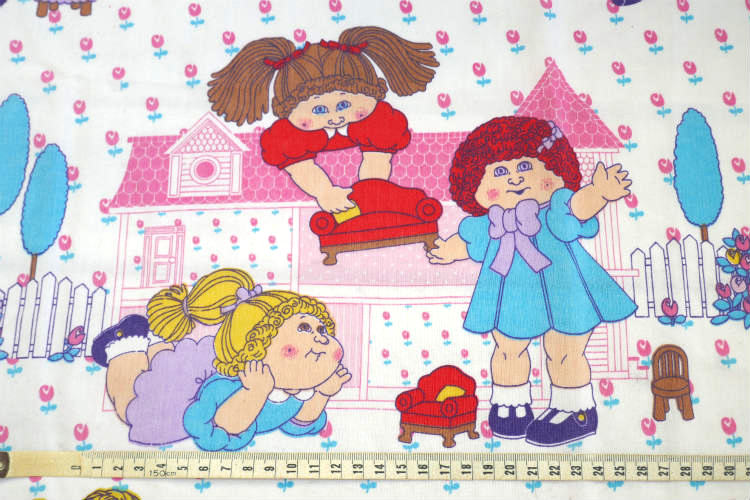 キャベツ畑人形 メルヘン キャラクター 80’s ヴィンテージ ユーズドシーツ ベッドシーツ(フラットタイプ) USA