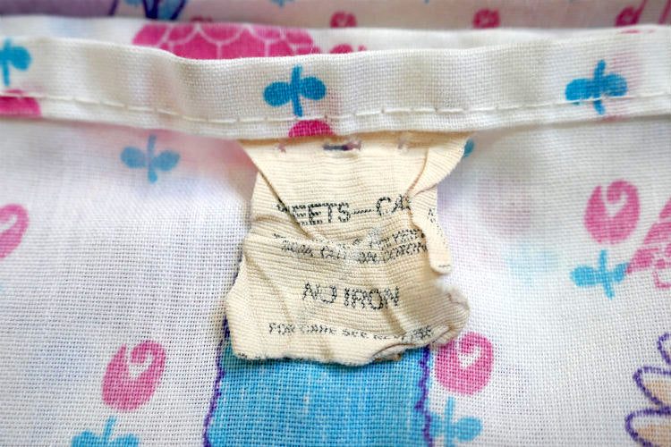 キャベツ畑人形 メルヘン キャラクター 80’s ヴィンテージ ユーズドシーツ ベッドシーツ(フラットタイプ) USA