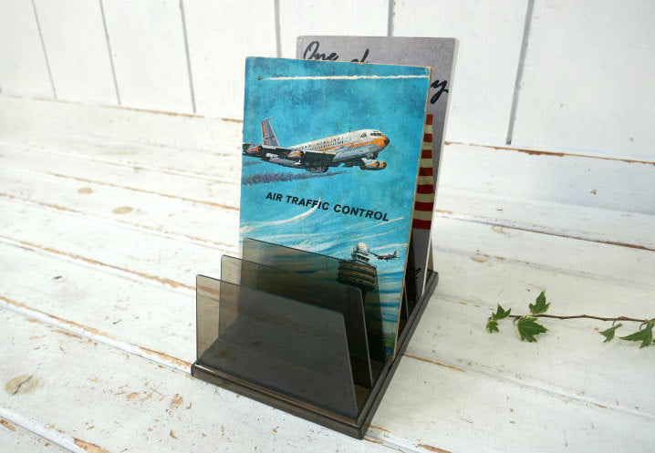 Rogers ブラック スケルトン ヴィンテージ 書類スタンド レターラック オフィス 書類 本立て オーガナイザー USA