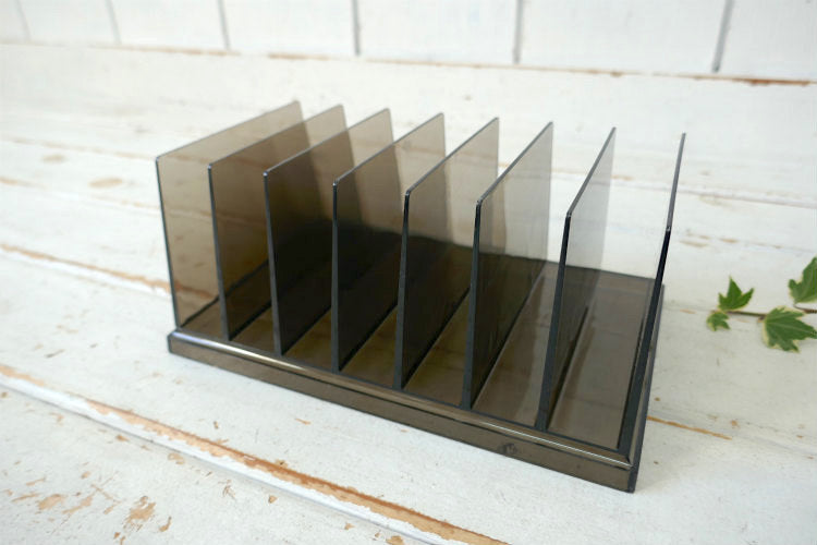 Rogers ブラック スケルトン ヴィンテージ 書類スタンド レターラック オフィス 書類 本立て オーガナイザー USA