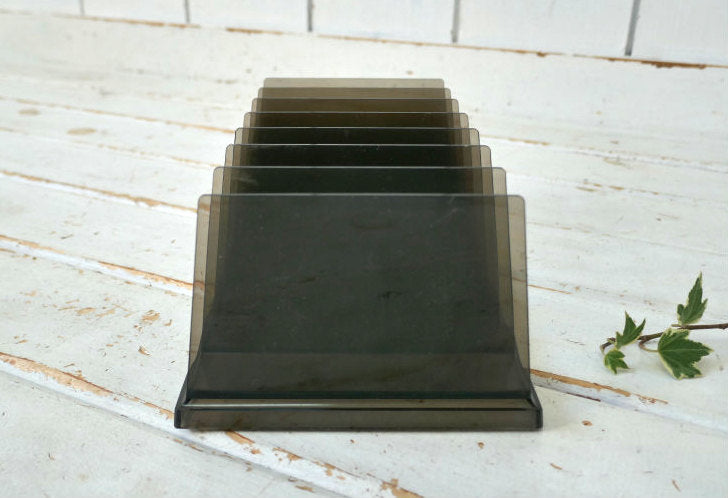 Rogers ブラック スケルトン ヴィンテージ 書類スタンド レターラック オフィス 書類 本立て オーガナイザー USA