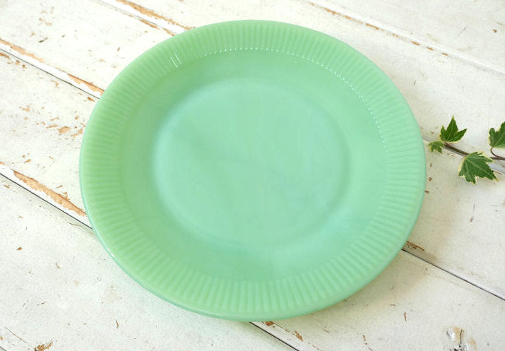 ファイヤーキング ジェーンレイ ジェダイ ミルクガラス ヴィンテージ ディナープレート 皿 食器 USA