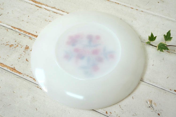 ファイヤーキング Fire King 花柄 プリムローズ 60's ヴィンテージ ディナープレート 大皿 食器 USA Ⅰ