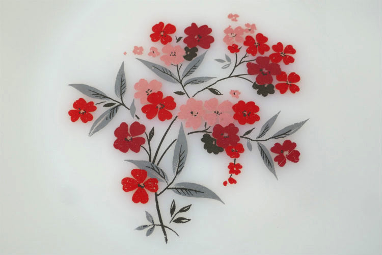 ファイヤーキング Fire King 花柄 プリムローズ 60's ヴィンテージ ディナープレート 大皿 食器 USA Ⅰ