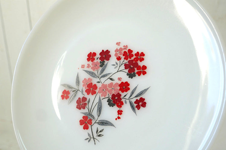 ファイヤーキング Fire King 花柄 プリムローズ 60's ヴィンテージ ディナープレート 大皿 食器 USA Ⅰ